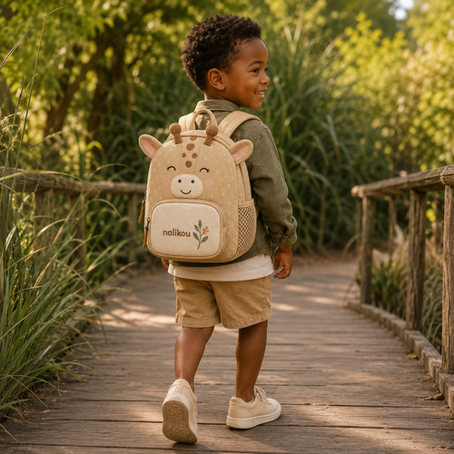 Sac à dos Nalikou Girafe Beige