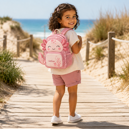 Sac à dos Nalikou Axolotl Rose