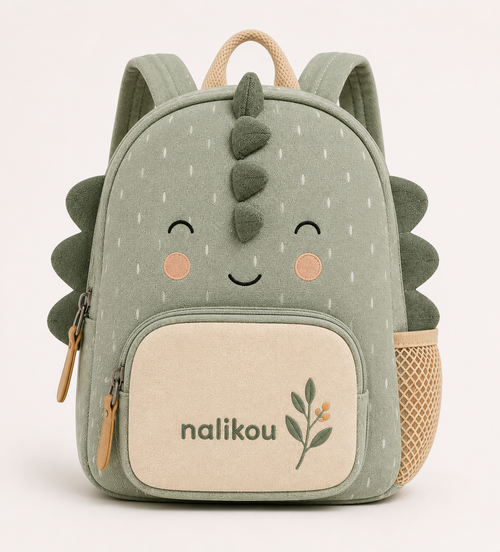 Sac à dos Nalikou Dinosaure Sauge
